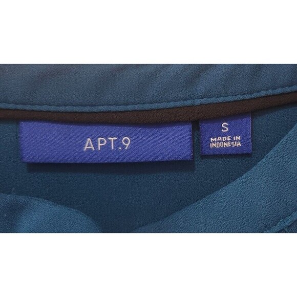 Sheer Green Tunic Top Blouse Long Sleeve Loose Fit l Womens Size Small - Picture 4 of 8